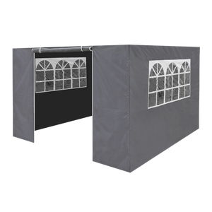 Sealey | Dellonda Premium Side Walls/Doors/Windows for Gazebo/Marquee, Fits 2 x 2m Models - Grey - DG145