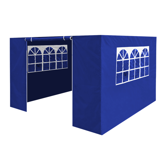 Sealey | Dellonda Premium Gazebo/Marquee Side Walls/Doors/Windows, Fits 3 x 3m Models - Blue - DG147