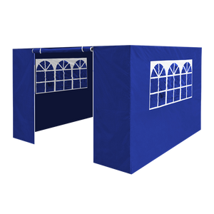 Sealey | Dellonda Premium Gazebo/Marquee Side Walls/Doors/Windows, Fits 3 x 3m Models - Blue - DG147