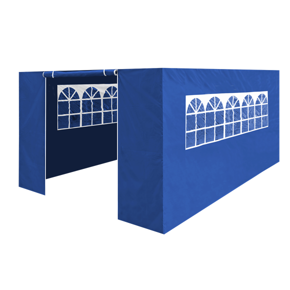 Sealey | Dellonda Premium Side Walls/Doors/Windows for Gazebo/Marquee, Fits 3 x 4.5m Models - Blue - DG151