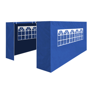 Sealey | Dellonda Premium Side Walls/Doors/Windows for Gazebo/Marquee, Fits 3 x 4.5m Models - Blue - DG151