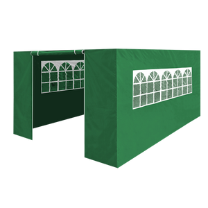 Sealey | Dellonda Premium Side Walls/Doors/Windows for Gazebo/Marquee, Fits 3 x 4.5m Models - Dark Green - DG152