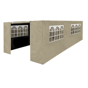 Sealey | Dellonda Premium Side Walls/Doors/Windows for Gazebo/Marquee, Fits 3 x 6m Models - Beige - DG154