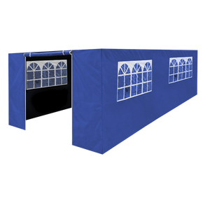 Sealey | Dellonda Premium Side Walls/Doors/Windows for Gazebo/Marquee, Fits 3 x 6m Models - Blue - DG155