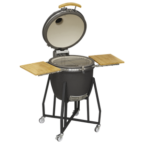 Sealey | Dellonda Deluxe 22"(56cm) Ceramic Kamado Style BBQ with Wheeled Stand - DG159