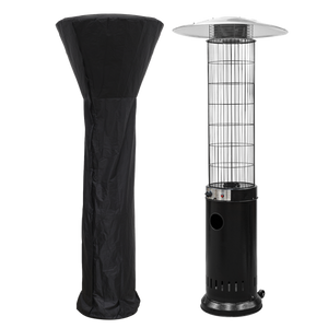 Sealey | Dellonda Gas Patio Heater 13kW for Commercial & Domestic Use, Black, Supplied with Water Resistant Cover - DG226