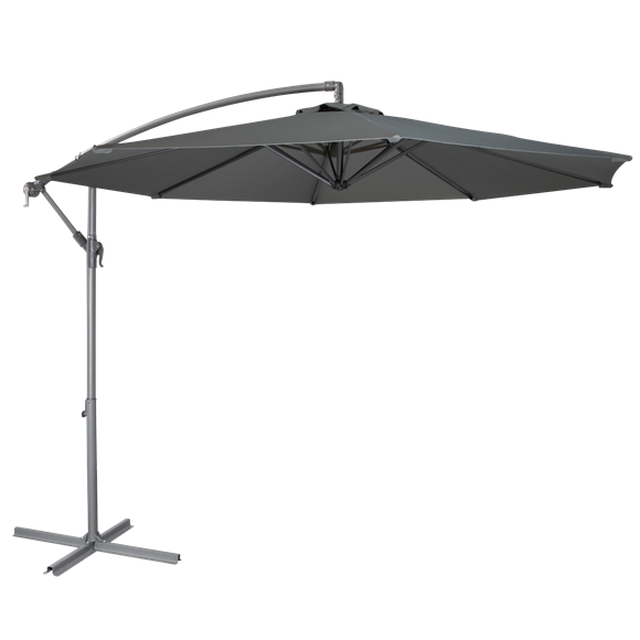 Sealey | Dellonda Banana Parasol with Cover 3m - Grey - DG264