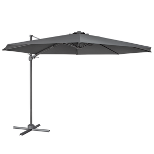 Sealey | Dellonda Cantilever Parasol with 360° Rotation, Tilt & Cover 3m - Grey - DG267