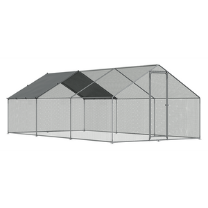 Sealey | Dellonda Walk-In Galvanized Steel Chicken Run with Roof Cover & PVC Coated Chicken Wire 3 x 6 x 2m - DG280