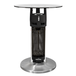 Sealey | Dellonda Bistro Table with 1200W Heater, 65cm, Black/Stainless Steel - DG62