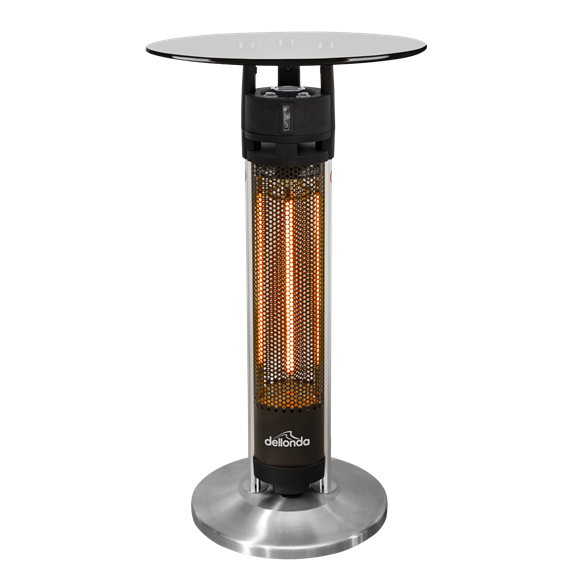 Sealey Dellonda Bistro Table 1600W Heater, 95cm, Black/Stainless DG63