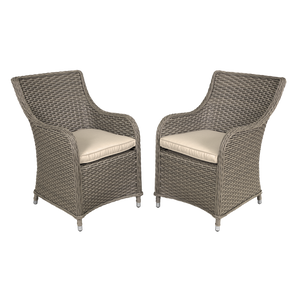 Sealey | Dellonda Chester Rattan Wicker Outdoor Garden Dining Chairs 2pc - DG64