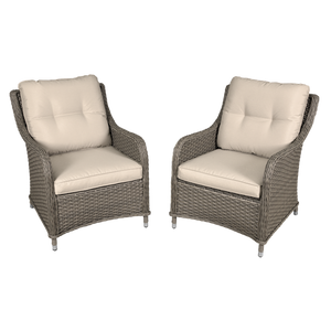 Sealey | Dellonda Chester Rattan Wicker Outdoor Armchairs 2pc - DG69