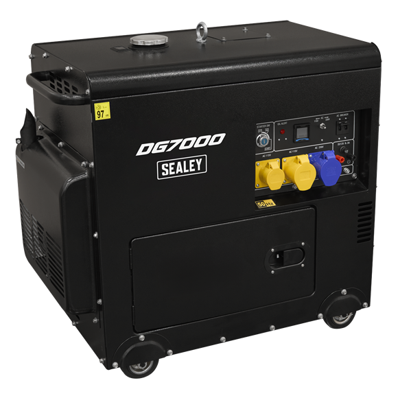 7000W Diesel Generator 4-Stroke Engine 110/230V - SE-DG7000