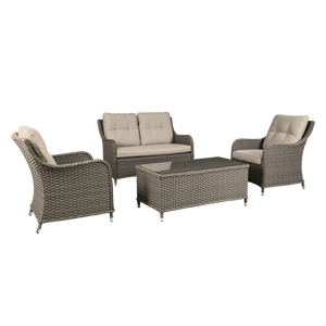 Sealey | Dellonda Chester Rattan Wicker Outdoor Lounge Set 4pc - DG87