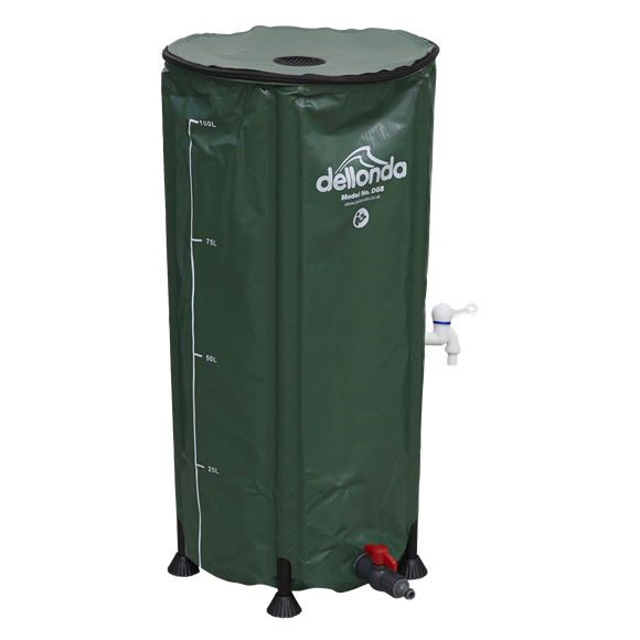 Sealey | Dellonda Collapsible PVC Garden Water Butt with Zipped Lid & Drain Tap 100L - DG8