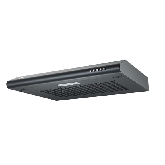 Baridi Visor Cooker Hood Extractor Fan 60cm - Black - SE-DH107