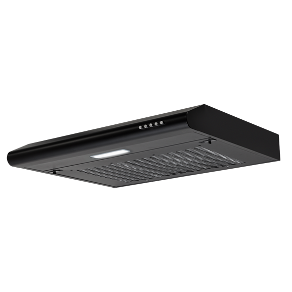 Baridi Visor Cooker Hood Extractor Fan 60cm - Black - SE-DH107