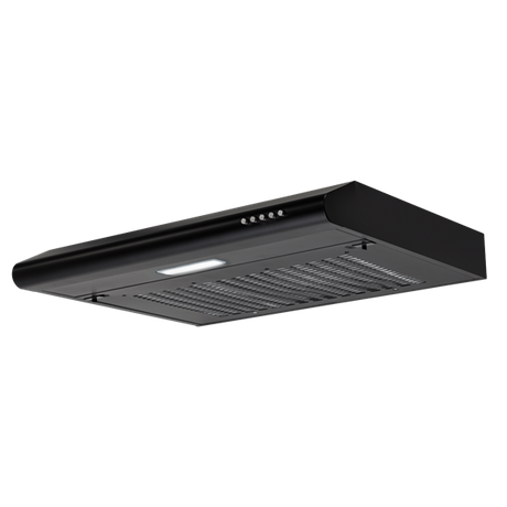 Baridi Visor Cooker Hood Extractor Fan 60cm - Black - SE-DH107