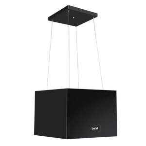 Baridi Square Island Cooker Hood 40cm - Black - SE-DH109