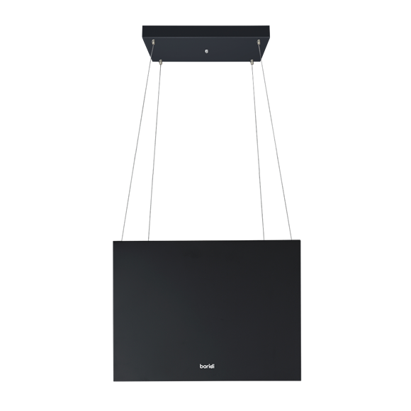 Baridi Square Island Cooker Hood 40cm - Black - SE-DH109