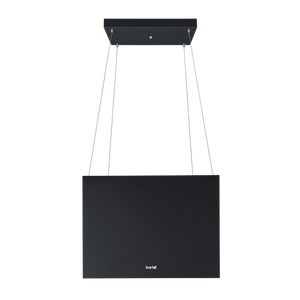 Baridi Square Island Cooker Hood 40cm - Black - SE-DH109