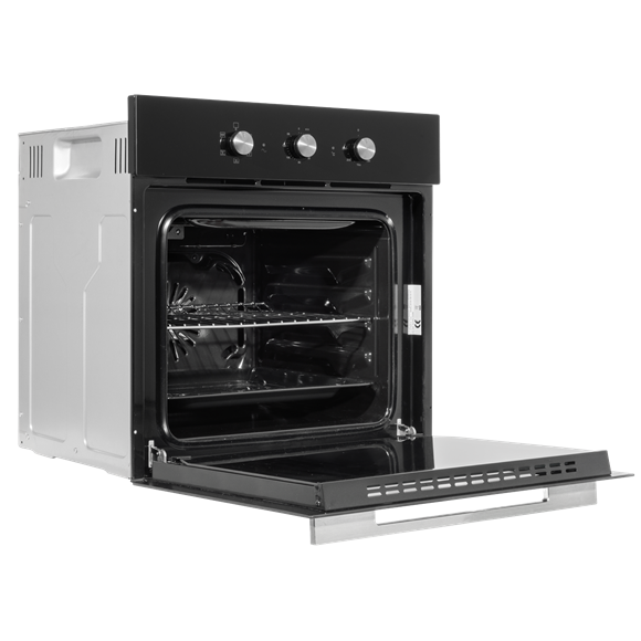 Baridi Built-In 5-Function Fan Assisted Oven with Timer 60cm, 55L Capacity - Black - SE-DH110