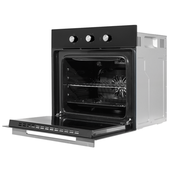 Baridi Built-In 5-Function Fan Assisted Oven with Timer 60cm, 55L Capacity - Black - SE-DH110