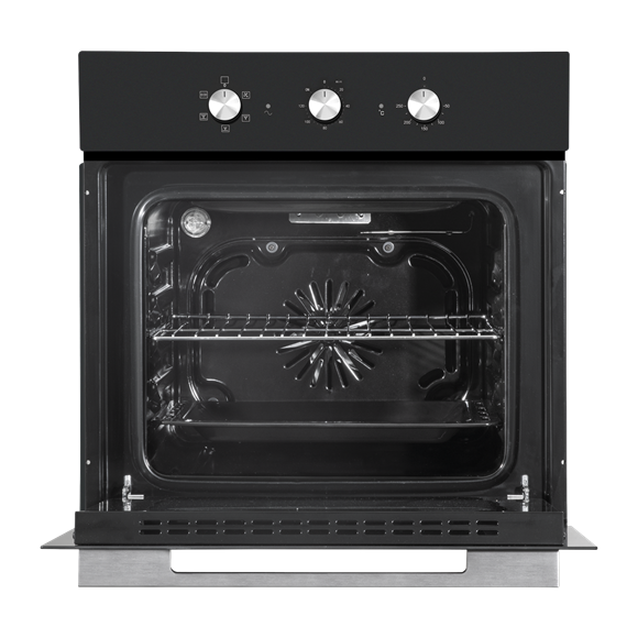 Baridi Built-In 5-Function Fan Assisted Oven with Timer 60cm, 55L Capacity - Black - SE-DH110