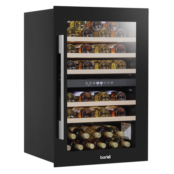 Baridi 57 Bottle Dual Zone Wine Fridge & Cooler 60cm - SE-DH118