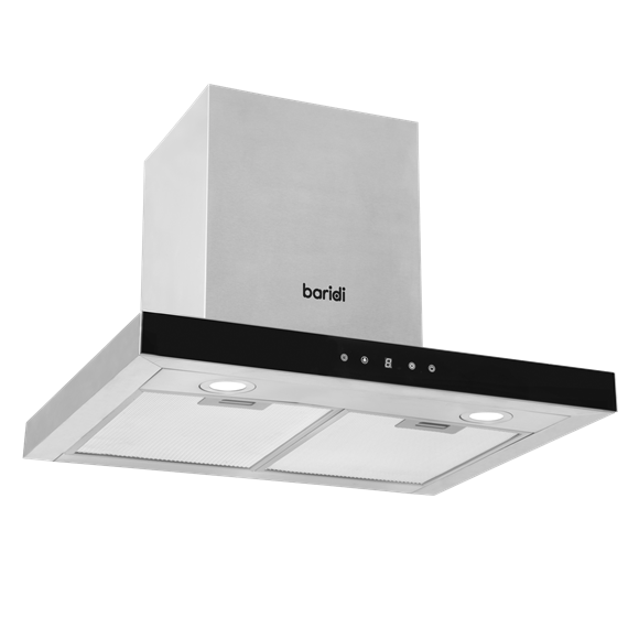 Sealey | Baridi T-Shape Chimney Cooker Hood with Carbon Filters 60cm - Stainless Steel - DH130