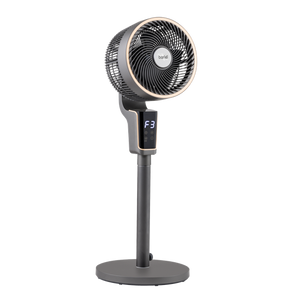 Baridi Pedestal Fan with Remote Control & 12hr Timer 12" - Grey - SE-DH141