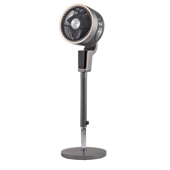 Baridi Pedestal Fan with Remote Control & 12hr Timer 12" - Grey - SE-DH141