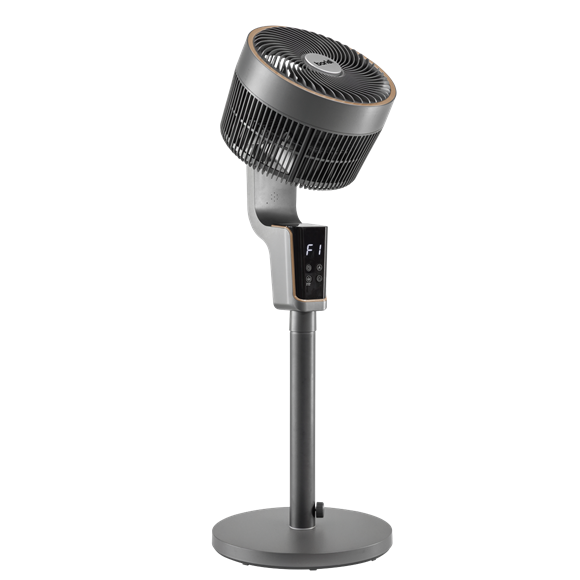 Baridi Pedestal Fan with Remote Control & 12hr Timer 12" - Grey - SE-DH141