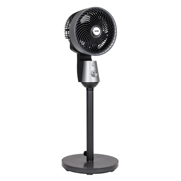 Baridi Pedestal Fan with Manual Control 10" - Grey - SE-DH142