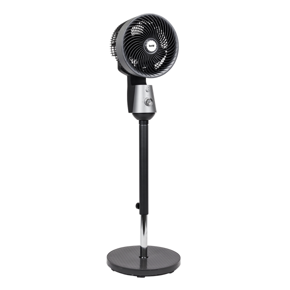 Baridi Pedestal Fan with Manual Control 10" - Grey - SE-DH142