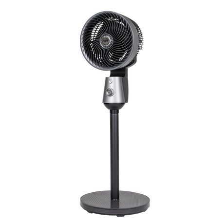 Baridi Pedestal Fan with Manual Control 10" - Grey - SE-DH142