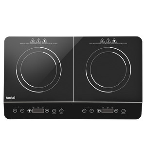 Sealey | Baridi Portable Induction Hob with 2 Cooking Zones 60 x 36 x 6.5cm - Black - DH146