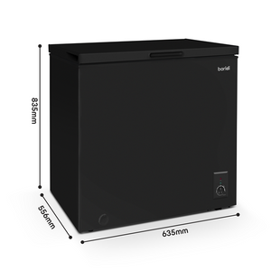 Sealey | Baridi Freestanding Chest Freezer 142L Capacity - Black - DH152