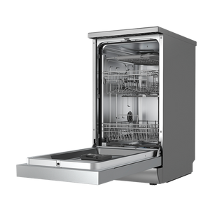 Sealey | Baridi Slimline Freestanding Dishwasher 45cm Wide 10 Place Settings - Silver - DH166