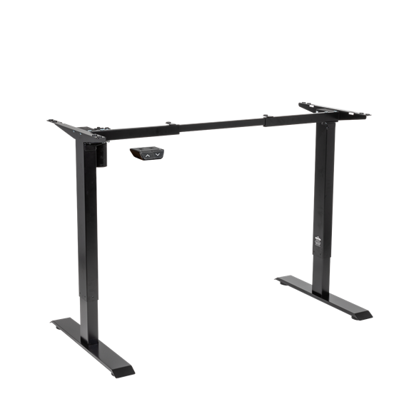 Sealey | Dellonda Single Motor Ultra-Quiet Adjustable-Height Desk Frame 70kg Capacity - Black - DH17