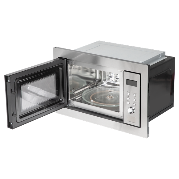 Sealey | Baridi Integrated Microwave Oven with Grill 25L Capacity 900W - Stainless Steel - DH197