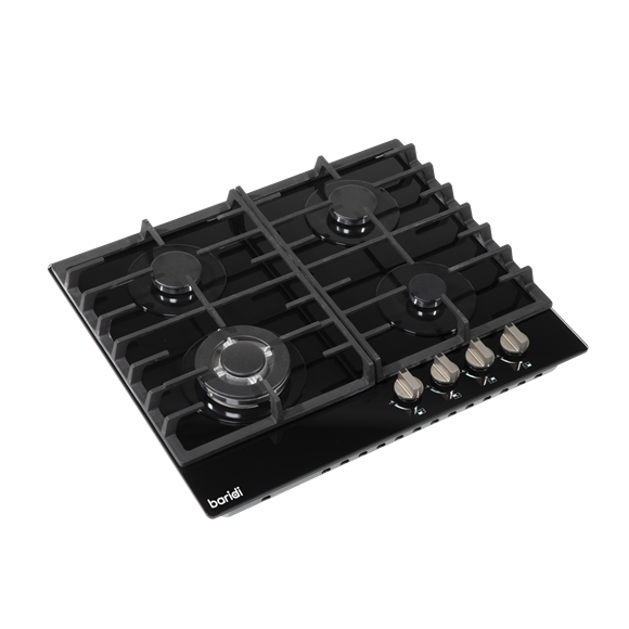 Sealey | Baridi Gas Hob with 4 Cooking Zones 60cm - Black - DH226