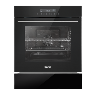 Sealey | Baridi Integrated Fan-Assisted Electric Oven 60cm 72L Capacity with Warming Drawer - Black - DH234