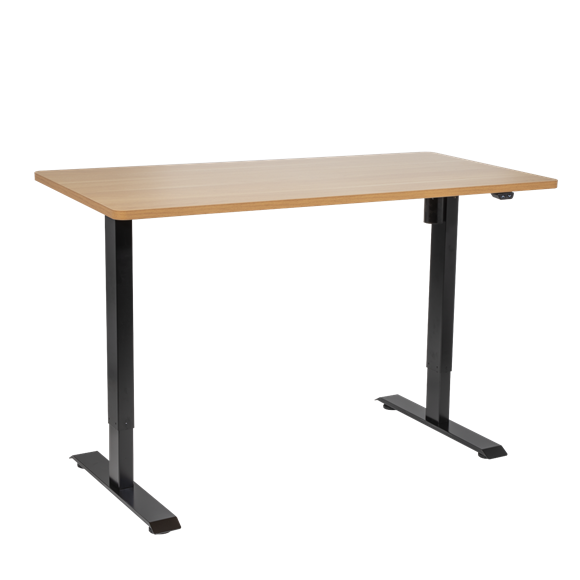 Sealey | Dellonda Single Motor Ultra-Quiet Adjustable-Height Electric Sit/Stand Desk - Oak Desktop - DH242