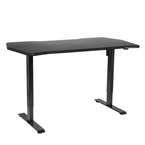 Sealey | Dellonda Single Motor Ultra-Quiet Adjustable-Height Electric Sit/Stand Desk - Carbon Fibre Effect Desktop - DH243