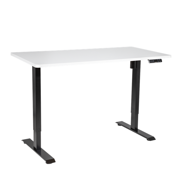 Sealey | Dellonda White Electric Height Adjustable Standing Desk with Memory, Quiet, 1400x700mm - DH244