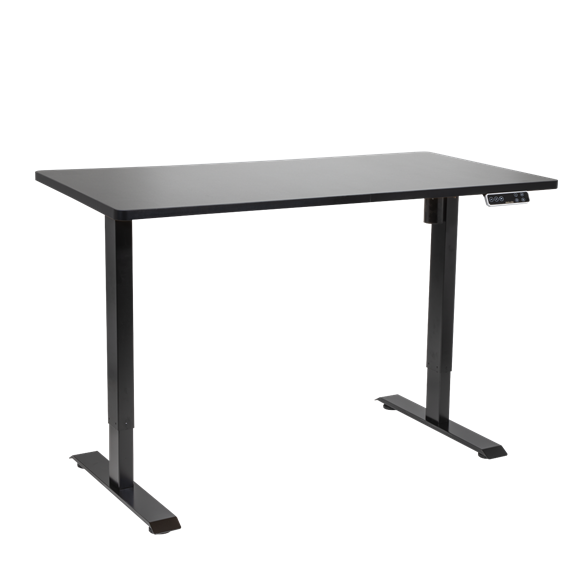 Sealey | Dellonda Black Electric Height Adjustable Standing Desk with Memory, Quiet, 1400x700mm - DH245