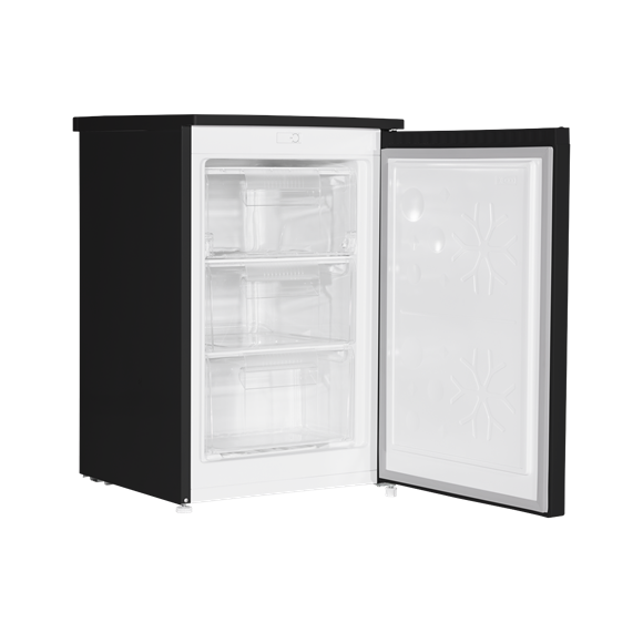 Baridi 55cm Undercounter Freezer with Adjustable Thermostat, 85L - Black - SE-DH251