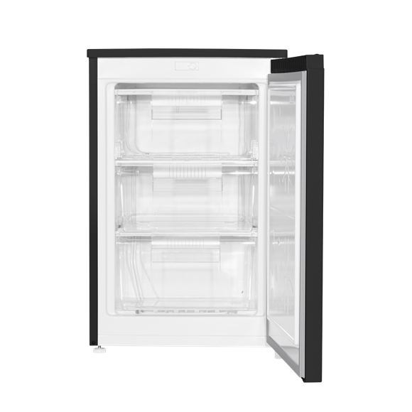 Baridi 55cm Undercounter Freezer with Adjustable Thermostat, 85L - Black - SE-DH251